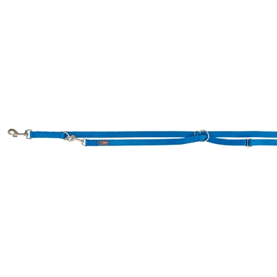 Trixie Hondenriem Premium Verstelbaar Nylon Royal Blauw 200x1.5 cm