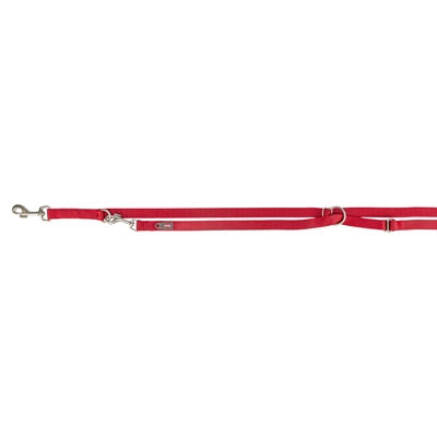 Trixie Hondenriem Premium Verstelbaar Nylon Rood 200x1.5 cm