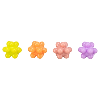 Trixie Noppen Ballen Rubber Assorti 3.5x3.5x3.5 cm 4 st