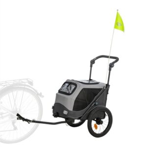 Trixie Hondenfietskar Opvouwbaar Grijs 90x63x95 cm