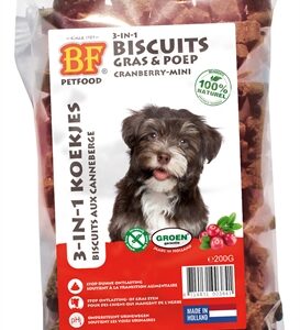 BF Petfood 3 In 1 Hondenkoekjes Met Cranberry Mini 200 gr