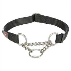 Trixie Halsband Hond Premium Halfslip Halsband Zwart 30-40x1.5 cm