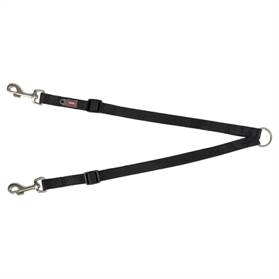 Trixie Hondenriem Premium Koppellijn Zwart 40-70x1.5 cm