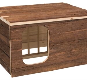 Trixie Natural Living Knaagdierhuis Hilke Met Hooiruif 40x32x23 cm