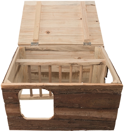 Trixie Natural Living Knaagdierhuis Hilke Met Hooiruif 40x32x23 cm