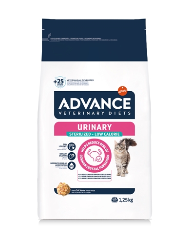 Advance Veterinary Diet Cat Urinary Sterilized Minder Calorieën 1.25 kg