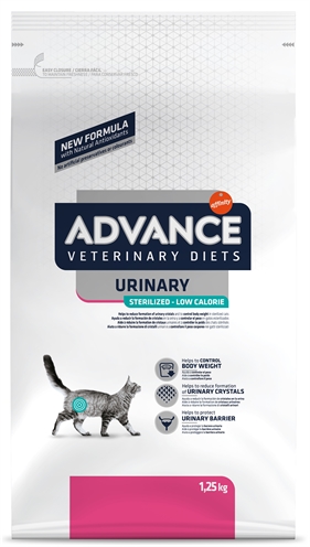 Advance Veterinary Diet Cat Urinary Sterilized Minder Calorieën 1.25 kg