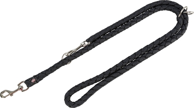Trixie Hondenriem Cavo Verstelbaar Zwart 200x1.8 cm
