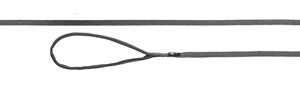 Trixie Hondenriem Premium Grijs 100x2.5 cm