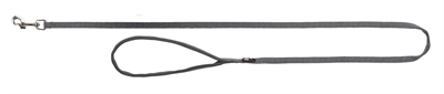 Trixie Hondenriem Premium Grijs 100x2.5 cm