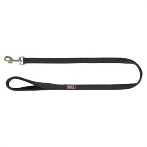 Trixie Hondenriem Premium Zwart 100x2.5 cm