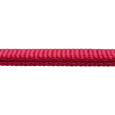 Trixie Hondenriem Premium Dubbelgestikt Verstelbaar Rood 200x1 cm