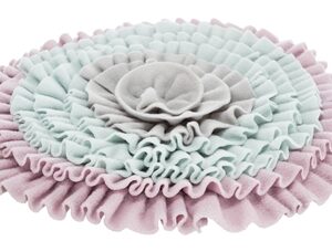 Trixie Junior Snuffelmat Zacht Roze / Mintgroen / Grijs 38x38 cm