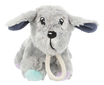 Trixie Junior Pluche Hond Met Touw 24 cm 3st