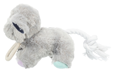Trixie Junior Pluche Hond Met Touw 24 cm 3st