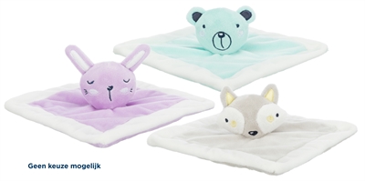 Trixie Junior Knuffeldoekje Pluche Assorti 20x20 cm