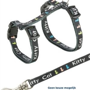 Trixie Kittentuig Junior Met Riem Kitty Cat Assorti 21-33x0.8 cm / 120 cm