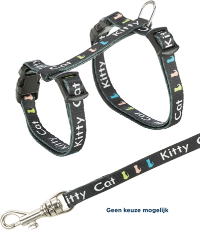 Trixie Kittentuig Junior Met Riem Kitty Cat Assorti 21-33x0.8 cm / 120 cm