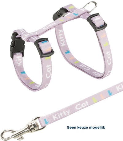 Trixie Kittentuig Junior Met Riem Kitty Cat Assorti 21-33x0.8 cm / 120 cm