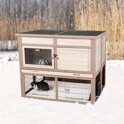 Trixie Natura Konijnenhok XL Met Isolatie Grijs 120x94x98 cm