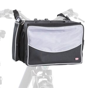 Trixie Fietsmand Voor Aan Stuur Nylon Zwart / Grijs 41x26x26 cm