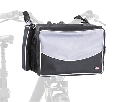 Trixie Fietsmand Voor Aan Stuur Nylon Zwart / Grijs 41x26x26 cm