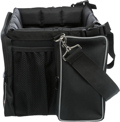 Trixie Fietsmand Voor Aan Stuur Nylon Zwart / Grijs 41x26x26 cm