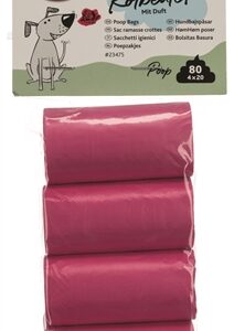 Trixie Hondenpoepzakjes Rozengeur Roze 4x20 st