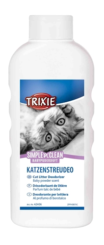 Trixie Simple'n'nclean Geurverdrijver Kattenbak Babypoedergeur 750 gr