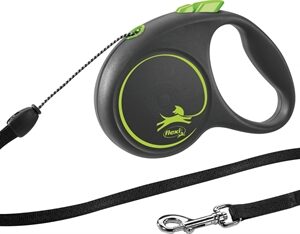 Flexi Rollijn Black Design Cord Groen S 5 Mtr Tot 12 kg