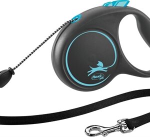 Flexi Rollijn Black Design Cord Blauw M 5 Mtr Tot 20 kg