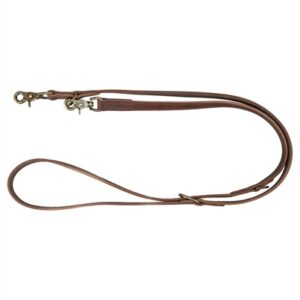 Trixie Hondenriem Rustic Verstelbaar Vetleer Donkerbruin 200x1.2 cm