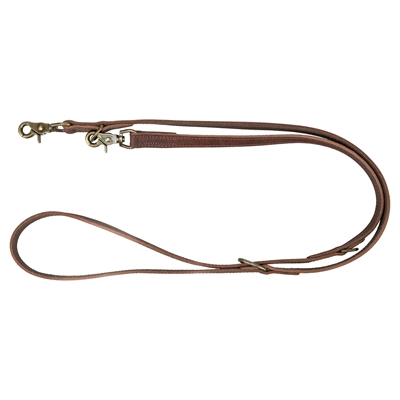 Trixie Hondenriem Rustic Verstelbaar Vetleer Donkerbruin 200x1.2 cm