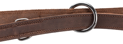 Trixie Hondenriem Rustic Verstelbaar Vetleer Donkerbruin 200x1.2 cm