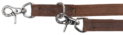 Trixie Hondenriem Rustic Verstelbaar Vetleer Donkerbruin 200x1.2 cm