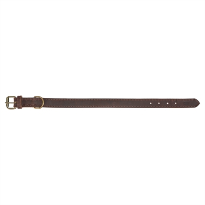 Trixie Halsband Hond Rustic Vetleer Donkerbruin 27-34x1.8 cm