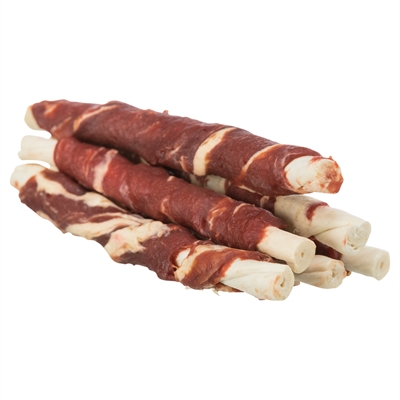 Trixie Denta Fun Marbled Beef Chewing Rolls 12 cm 6 st 70 gr