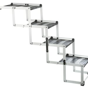 Trixie Vouwtrap 4-Delig Aluminium / Kunststof / TPR Tot 75 kg 160x37x70 cm