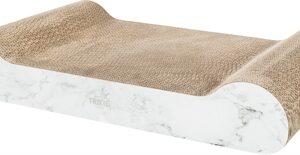 Trixie Krabmat Karton XXL Marmer Print Lichtgrijs 64x37x11 cm