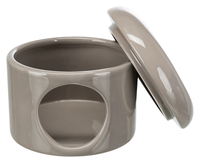 Trixie Speelhuis Muizen Met Deksel Keramiek Taupe 16x16x12 cm 3 st