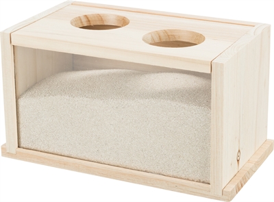 Trixie Zandbad Voor Muizen / Hamsters Hout 20x12x12 cm