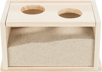 Trixie Zandbad Voor Muizen / Hamsters Hout 20x12x12 cm