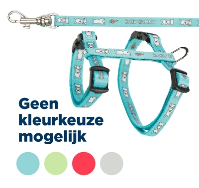 Trixie Konijnentuig Met Riem Baby Bunny Assorti 20-33x0.8+125 cm