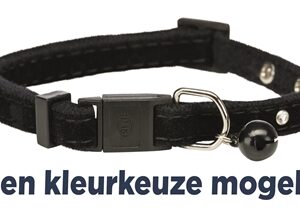 Trixie Halsband Kat Fluweel Met Strass Steentjes Assorti 4 st
