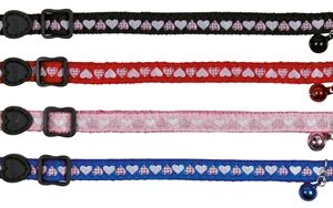 Trixie Halsband Kat Print Hart Assorti 4 st