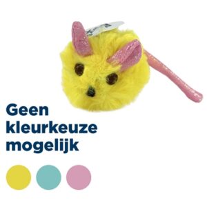 Fofos Pluche Muis Met Glitterstaart 14.5x6x6 cm
