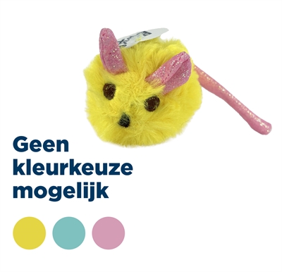 Fofos Pluche Muis Met Glitterstaart 14.5x6x6 cm