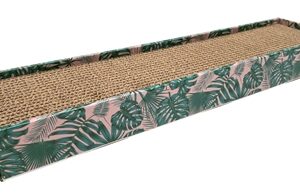 Croci Krabplank Homedecor Textuur Bladeren Groen 48x12.5x5 cm