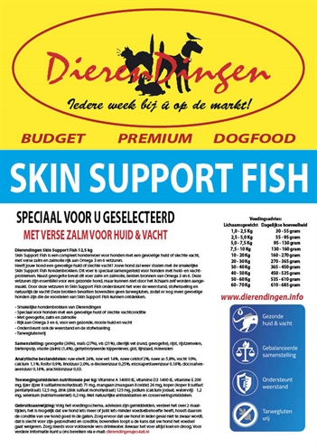 Budget Premium Dogfood Skin Support Fish 12.5 kg