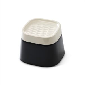Savic Ergo Cube Voerbak Creme / Zwart 22x22x16 cm